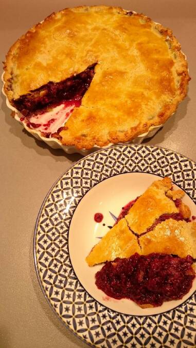 Summer blackberry and boysenberry pie. Photo: Supplied