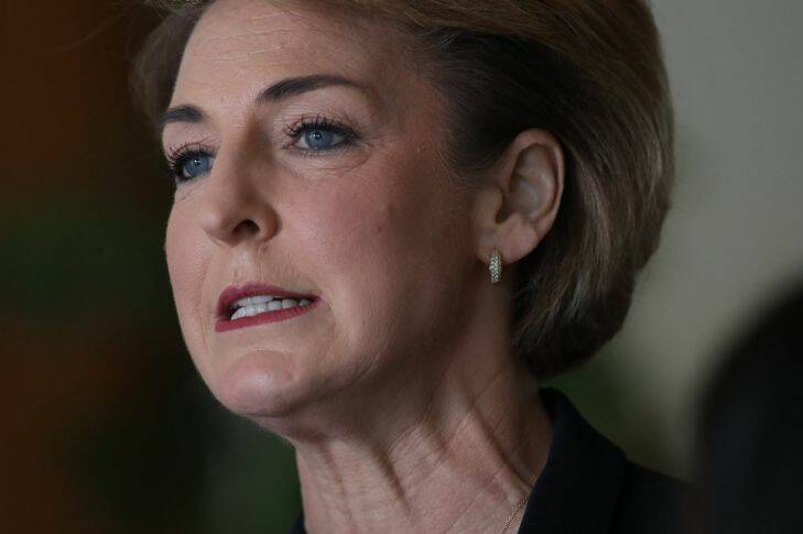 Minister Senator Michaelia Cash at Parliament House in Canberra on Thursday 15 June 2017. Photo: Andrew Meares 