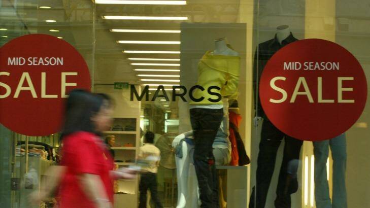 Six high-profile apparel brands have collapsed since December, including Marcs.  Photo: Tamara Dean