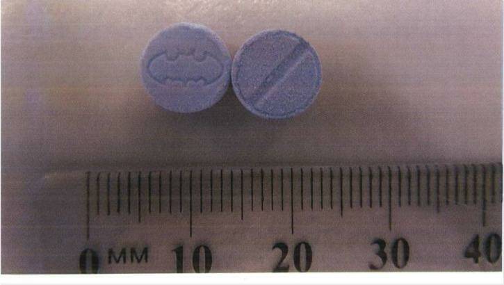 The Blue Batman tablets sold as a type of ecstasy can kill, police say. Photo: Supplied