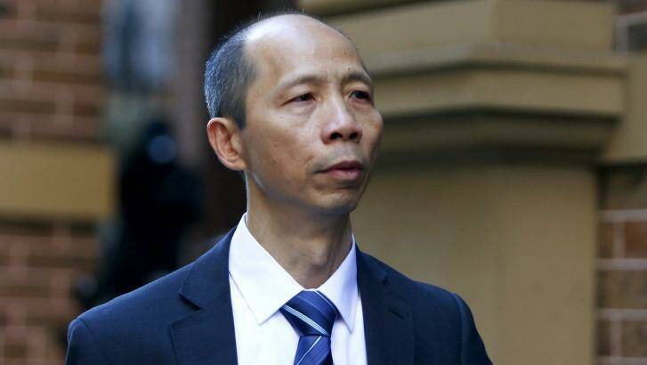 Accused: Robert Xie arrives at the NSW Supreme Court on Wednesday. Photo: Daniel Munoz