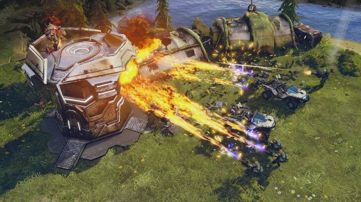 Advanced tactics are a must to succeed. For instance fire-spewing hellbringers are strong against infantry but very vulnerable, so should be flown from your base to the attack site.