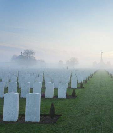 The vast cemeteries are reminders of how many people died at Flanders. Photo: Visit Flanders