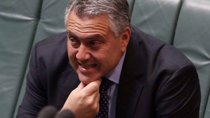 $20 billion deadlock: Treasurer Joe Hockey during question time in Parliament House. Photo: Andrew Meares