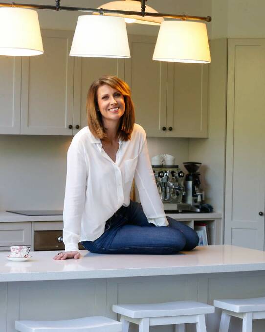 Natalie Barr in her Sydney kitchen. Photo: Peter Rae