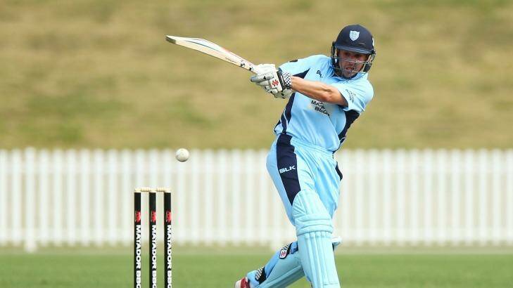 Leading from the front: Ed Cowan was in top form for the Blues against Western Australia. Photo: Mark Nolan