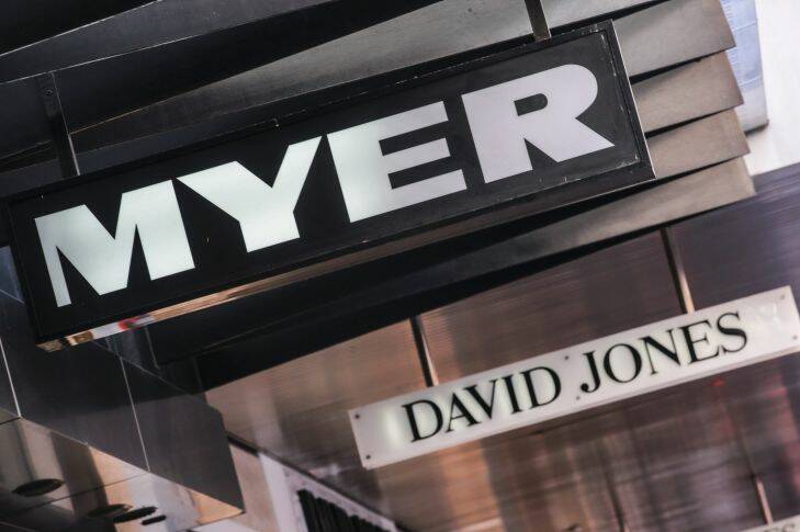 Myer and David Jones Generic pictures. Picture by Wayne Taylor 24th July 2017.