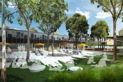 An artist's impression of an upgraded Beverly Hills Girls High School. Photo: Supplied