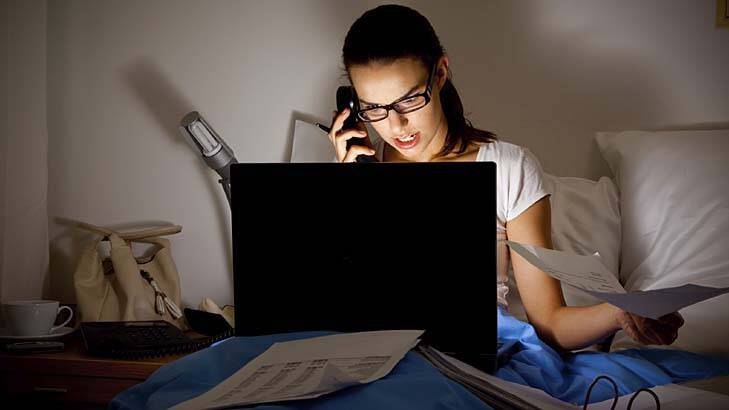 Busting the productivity myth: Being connected 24/7 does not allow for reflection on "how you  do things", say researchers. Photo: iStock