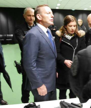 Australian prime minister Tony Abbott's visit to RAID offices in France. Photo: Nick Miller