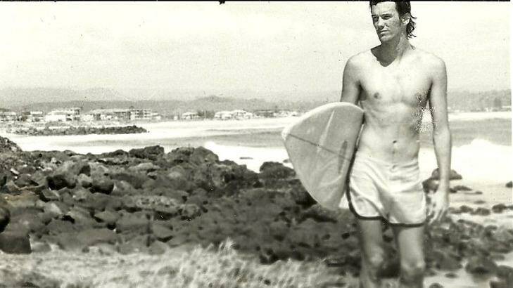 William Finnegan on the beach at Kirra, circa 1979. Photo: Supplied