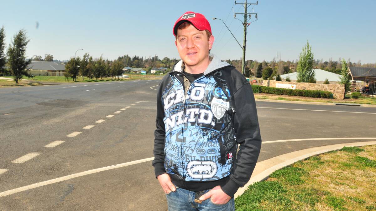 SATISFIED WITH 60: Poplars Drive resident Bruno Belmonte raised the speed limit concern in 2011 after his dog was killed on the road.