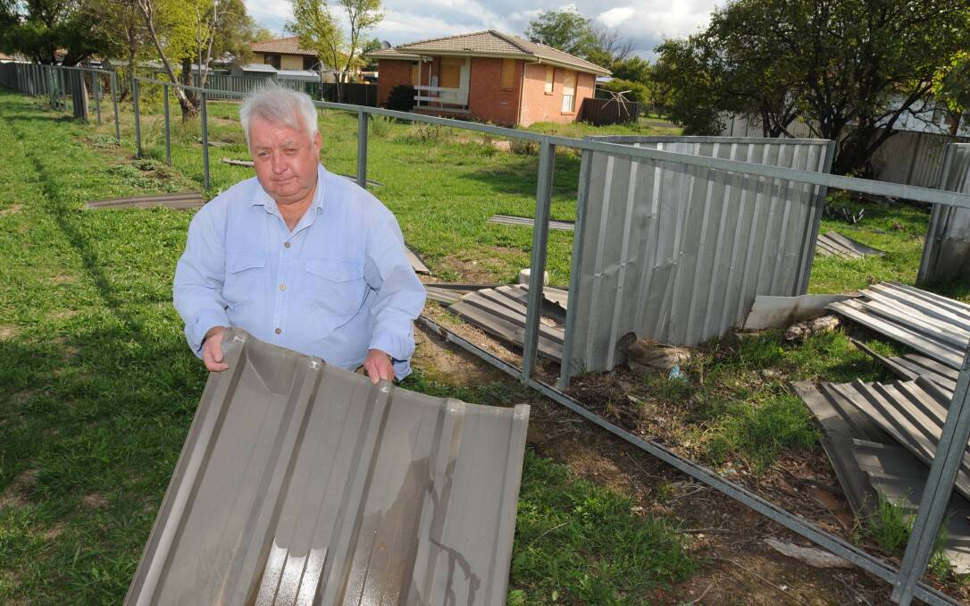 CALLING FOR HELP: Orange councillor Ron Gander says a group of children in Bowen are running rampant and need to be stopped. Photo STEVE GOSCH 0303sgvandal1
