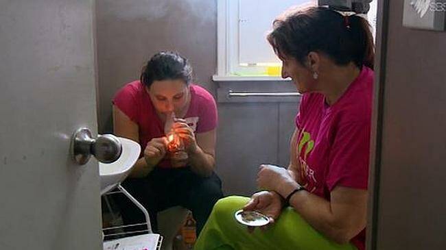 FURORE: A pregnant Billie Jo Wilkie and her mother on Struggle Street. Photo: SBS
