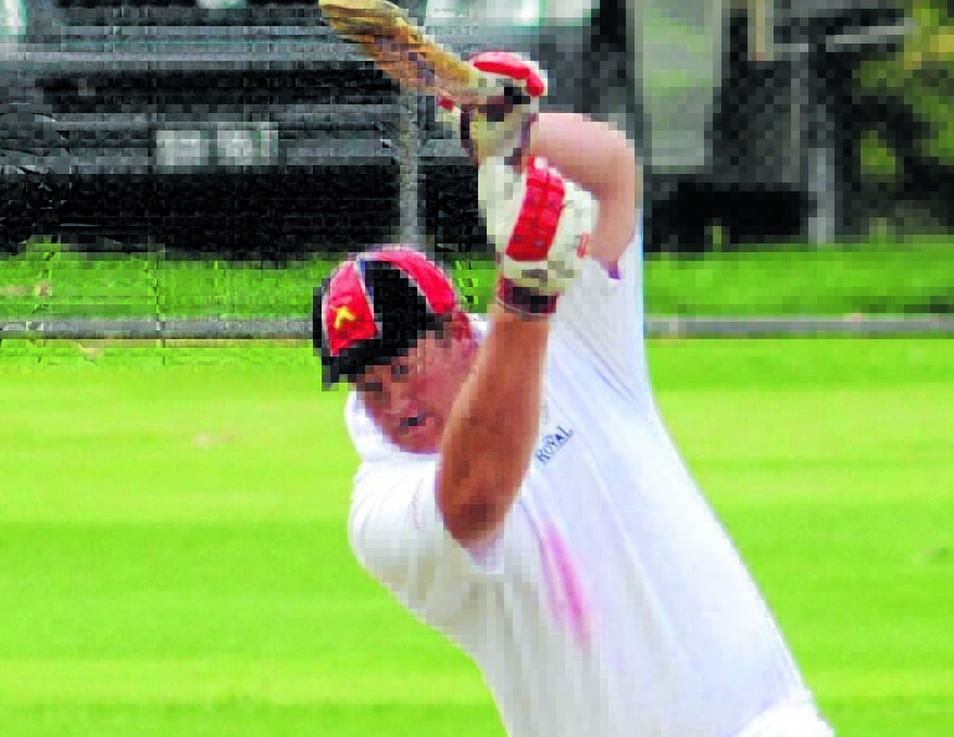 OUT OF ACTION: Centrals batsman Dean Turner on his way to match-winning knock against Orange City on Sunday.
