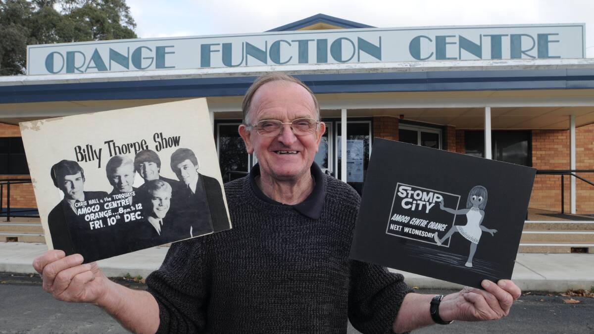 GOOD OLD DAYS: Orange Function Centre caretaker John Harvey will be among those who will remember the famous faces and local festivities at the building’s 50th anniversary on June 10. Photo: STEVE GOSCH 0529sgfunction1
