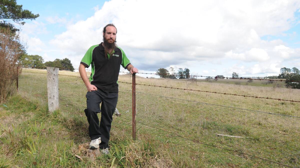 KEEP THE VILLAGE: Lucknow resident Daniel Taurins wants to keep residential lots at a minimum of 4000 square metres. Photo: JUDE KEOGH 						                                  0624lucknow3