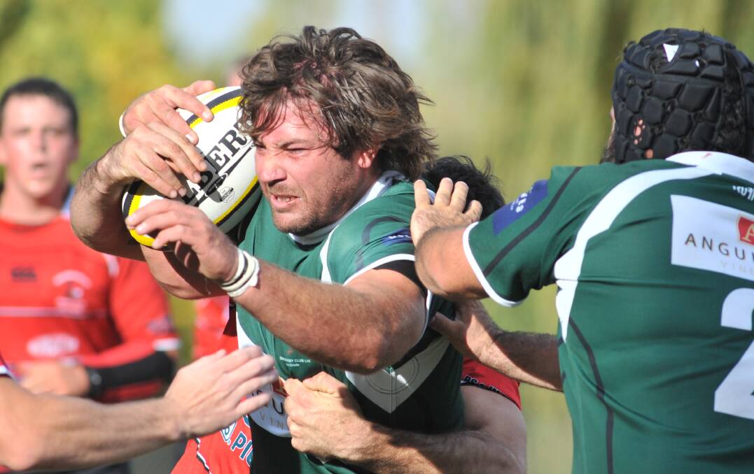 ADDED STARCH: Central West flanker Andrew Cosgrove slots straight into Emus' back row after missing last weekend's win over Parkes.
 Photo: JUDE KEOGH 0409emus16