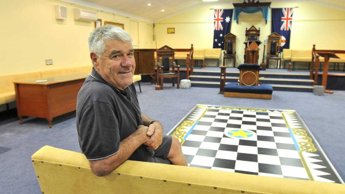 WE WORK TOGETHER: Freemason Chuck Frame says Orange is fortunate there is no prejudice when it comes to religion and being a member of the ancient organisation. Photo: STEVE GOSCH