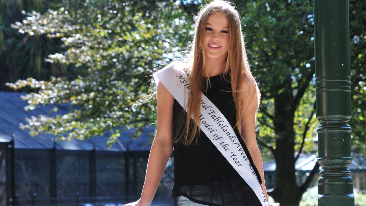 CAREER BOOST: NSW Central Tablelands/Western Model of the Year Makayla Winner says she hopes a win in the Australian Country Fashion Beauty Pageant would kick-start her modelling career. Photo: JUDE KEOGH  0402model6