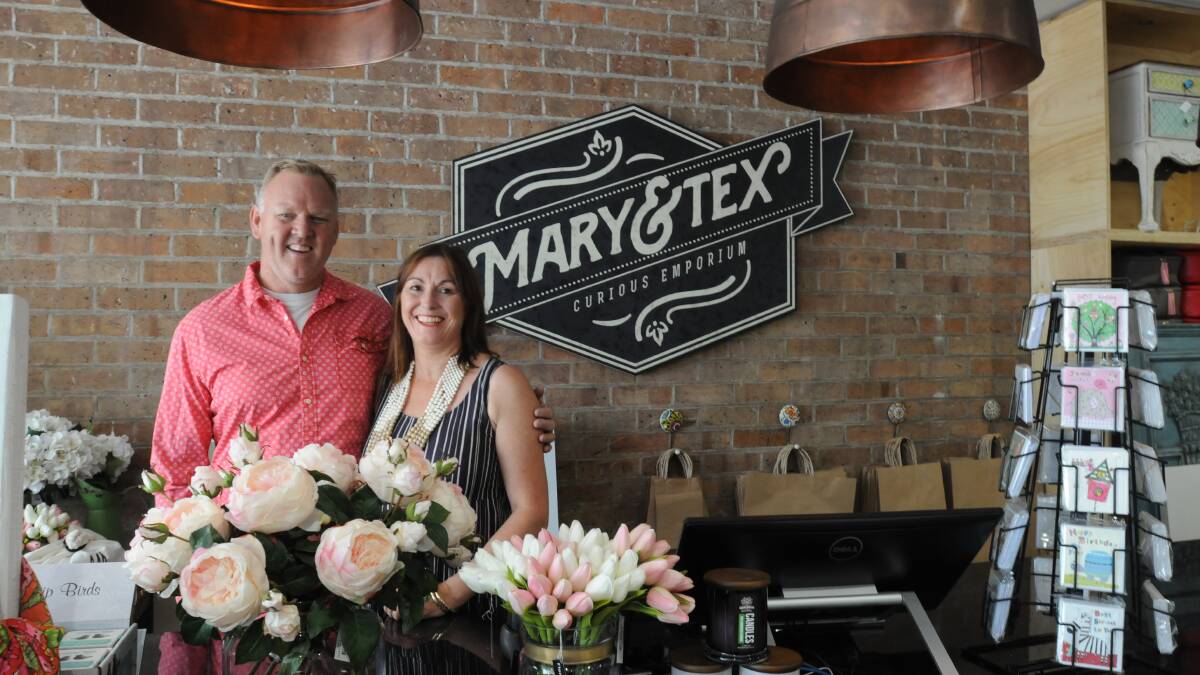 NEW BEGINNINGS: Marianne and Terry Nagle opened their new store on Saturday. Photo: STEVE GOSCH 				     1114sgmarytex