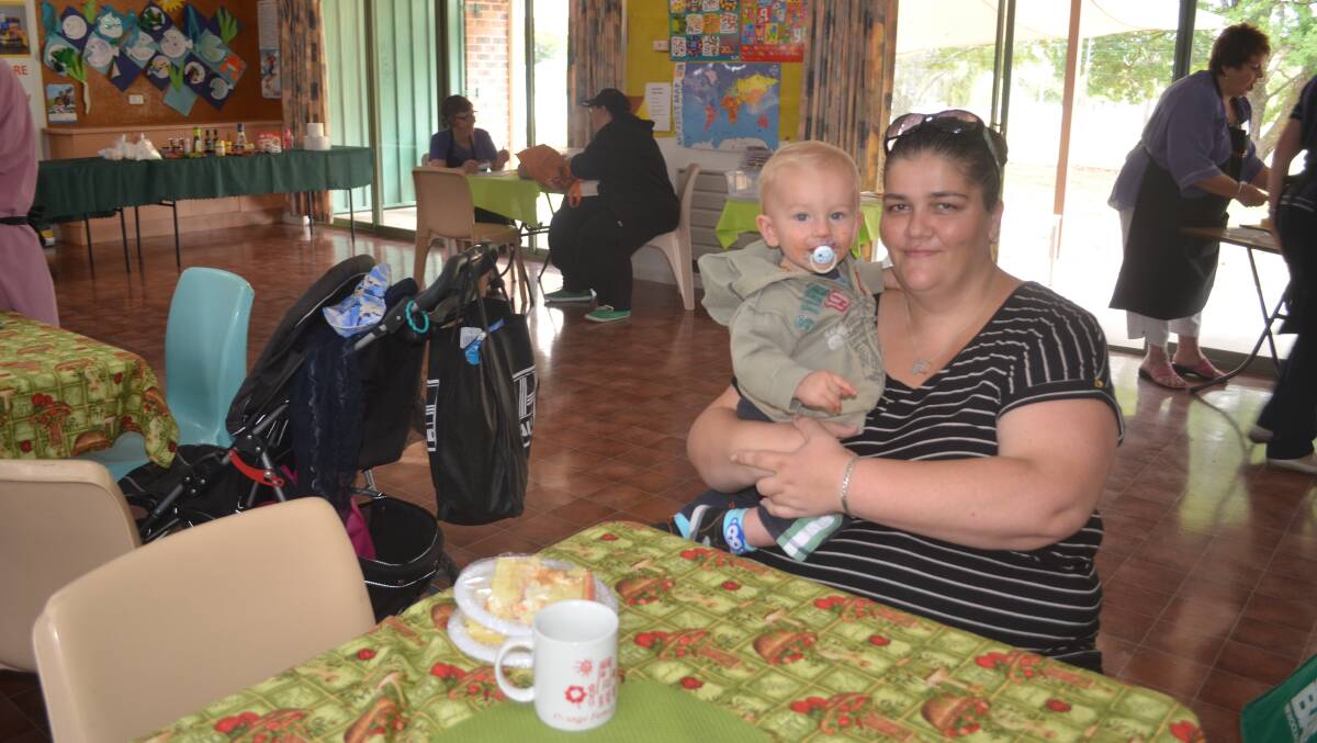 HELPING HAND: Val Harding, with her grandson Brodie Howell, says being able to access affordable food and household items from FoodCare helps her balance her weekly budget. Photo: TRACEY PRISK            
0219tpfoodcare3
