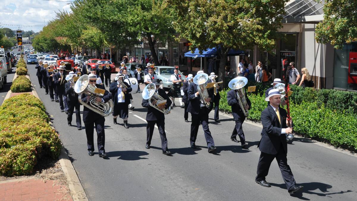 BLOWING THEIR HORNS: The City of Orange Brass Band will march down Summer Street on Saturday as part of the two day annual Brass Celebration.
 Photo: SUPPLIED 