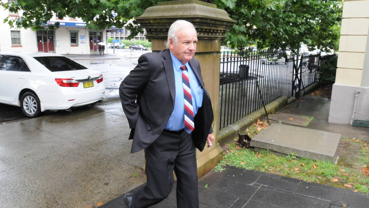 IN LIMBO: Former Orange Ratepayers Association president Brian Wood claims he wasn’t stalking ex-Orange councillor Fiona Rossiter. Photo: JUDE KEOGH 0127court3