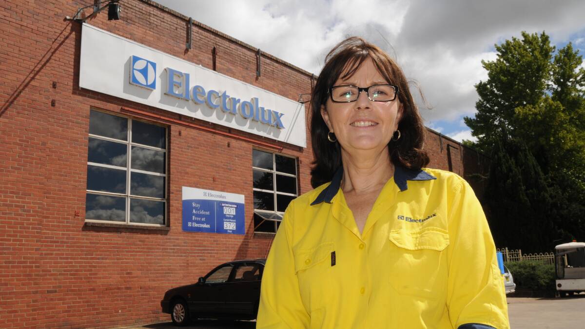 NEW BEGINNING: Cheryl Seymour will leave Electrolux after 28 years, but has a job lined up with CareWest. Photo: STEVE GOSCH                              0317sgelectrolux2 