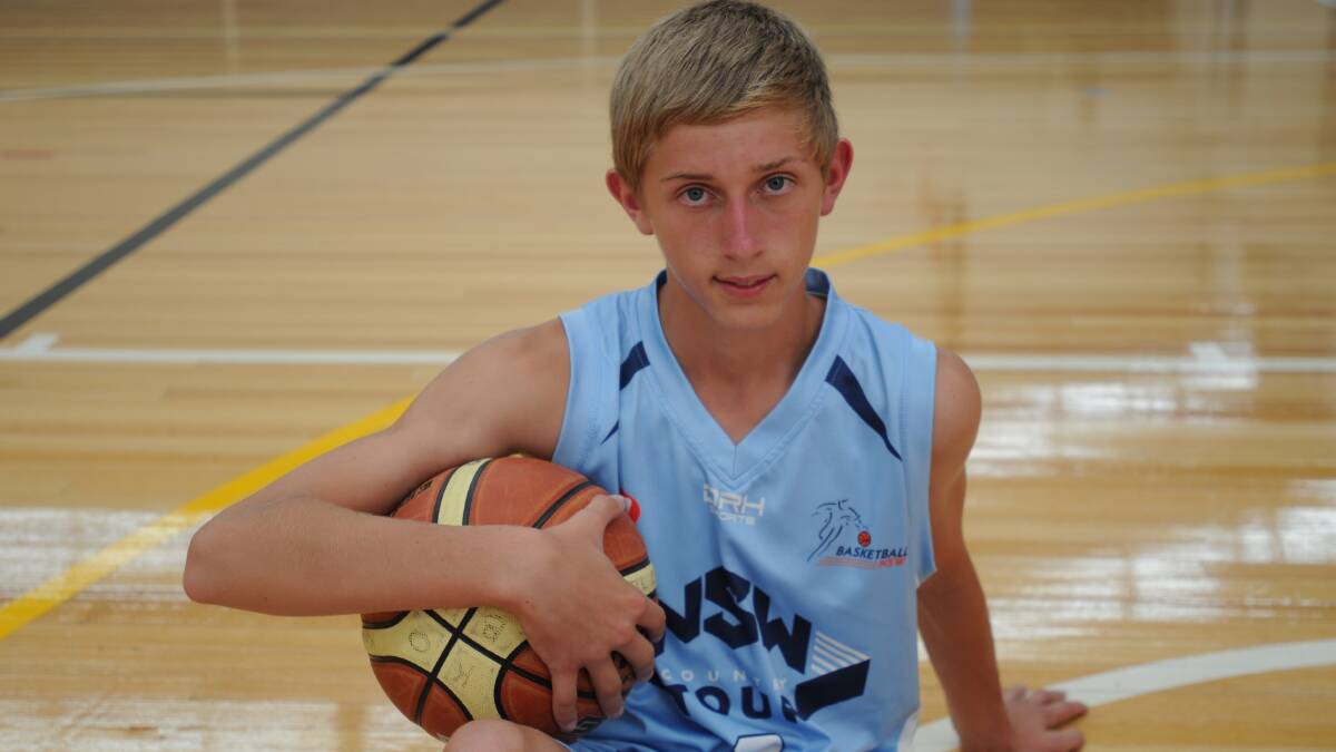 BIG DREAMS: Funding from G.J. Gardner Homes will help Kobe Mansell participate in the Pacific Rim Championship in New Zealand in April.
Photo: STEVE GOSCH 0220sgbasketball2
