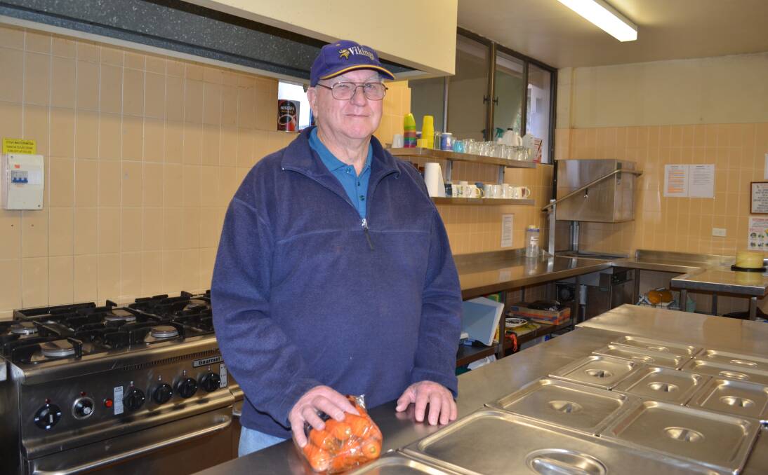 HELPING THE COMMUNITY: Mustard Tree Cafe volunteer Dick Dutton says although there are plenty of volunteers at the cafe, younger helpers are also needed. Photo: TANYA MARSCHKE              0623tmcafe1
