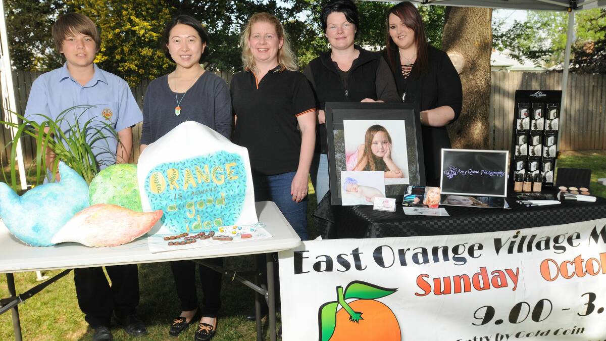 SAVE THE DATE: East Orange Village Markets stallholders and organisers Ryan Banks, Jacqueline Chan, Erin Child, Jackie Browne and Amy Quinn aim for about 6000 people to come through the gates next Sunday. Photo: STEVE GOSCH	             1008sgmarket2

