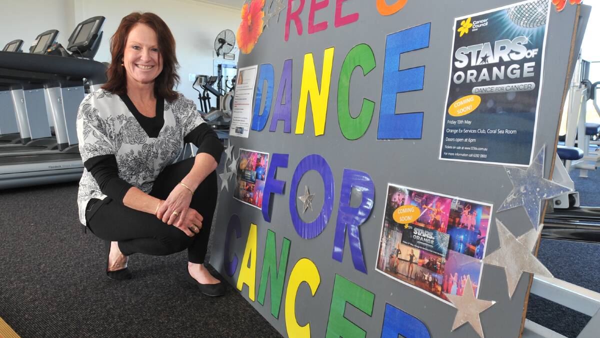 EXPERIENCE THE KEY: Maree Schaefer is hoping her time as a group fitness instructor will put her in good stead ahead of this weekend’s Stars of Orange ‘Dance For Cancer’. Photo: JUDE KEOGH 0502jkdancingmaree1
