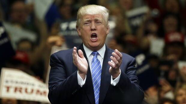 TROUBLING: Donald Trump on the presidential campaign trail in the United States.