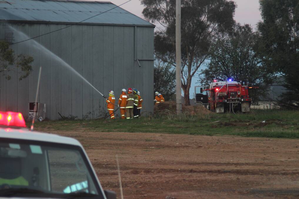 UNDER CONTROL: Fire crews were able to extinguish a blaze in a north Orange shed on Monday night.