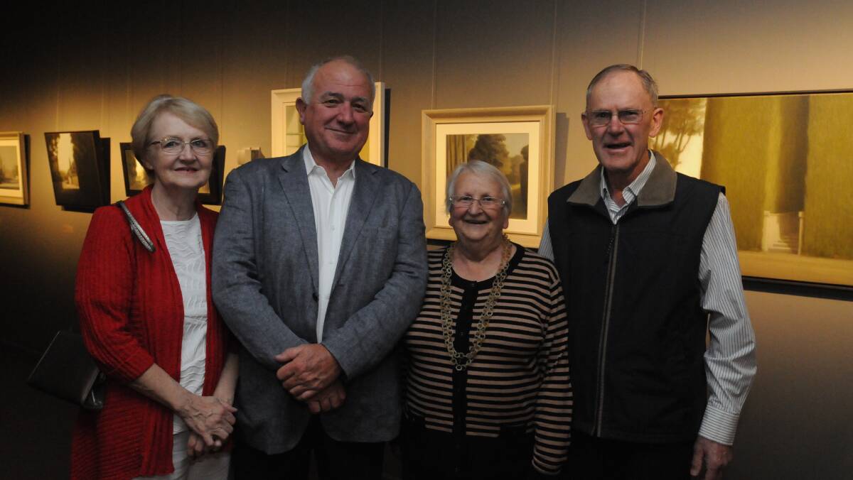 MYSTERIOUS: Judith and Alan Leek with Jan and Brian Phillips. Photo: JUDE KEOGH