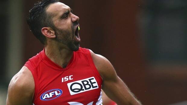 COPPING IT FROM CROWDS: Sydney Swans star Adam Goodes.