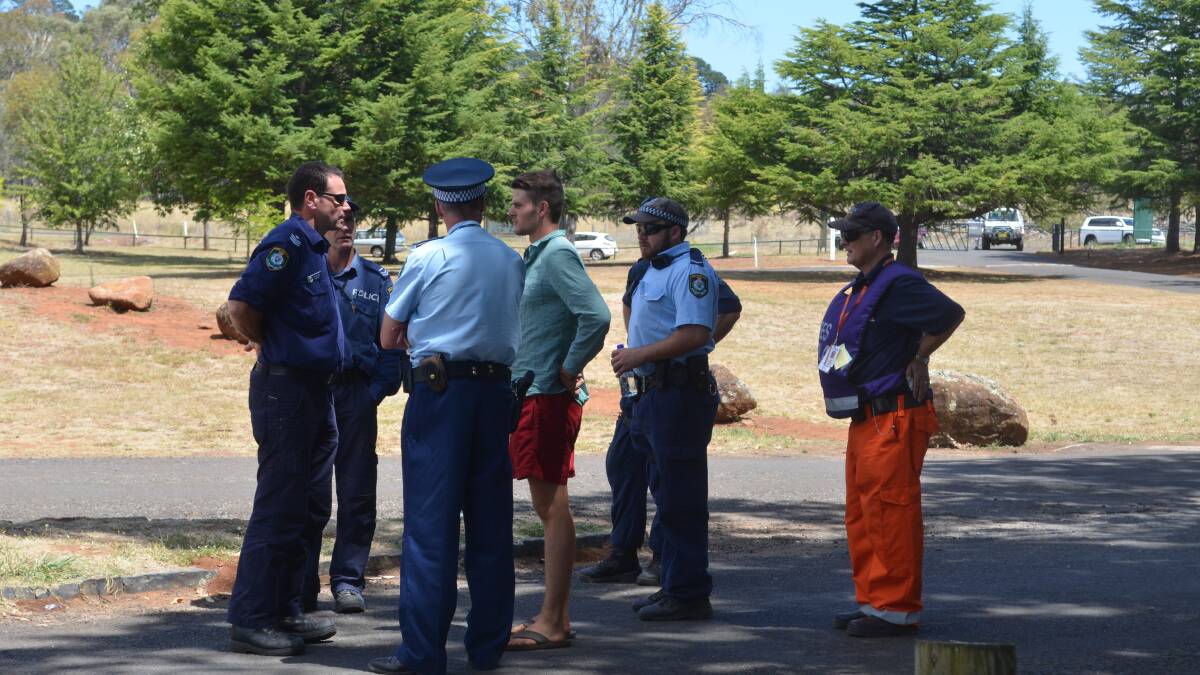 THE SEARCH IS ON: Police and rescue services are scouring Lake Canobolas and the surrounding area in their search for missing 19-year-old Arvid Stenzel. Photos: TRACEY PRISK, LUKE SCHUYLER and MICHELLE COOK