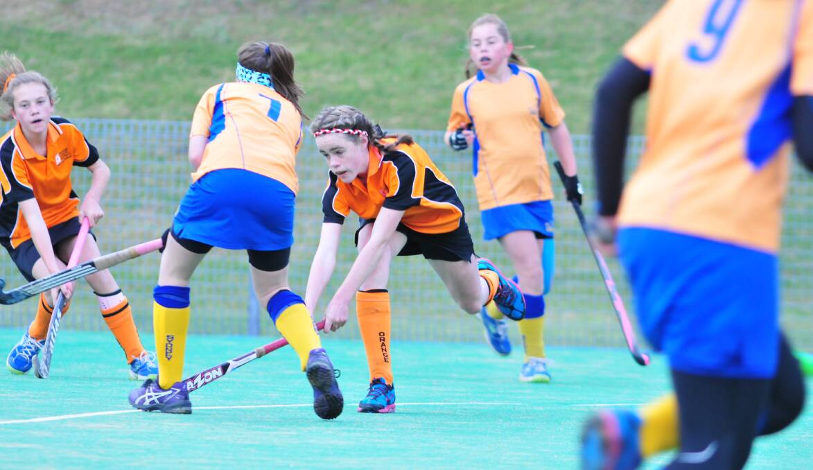 All the action from the first day at the Orange Hockey Centre