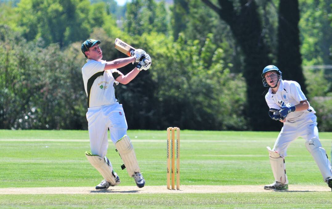 CRICKET: Dave Neil batting against Kinross in ODCA first grade action on Saturday. Photo: JUDE KEOGH