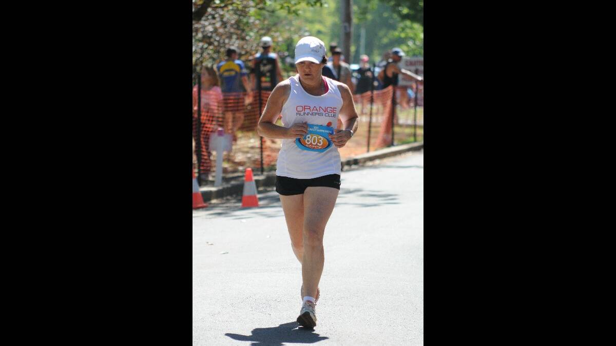 10km: Julie Chapman. Photo: STEVE GOSCH