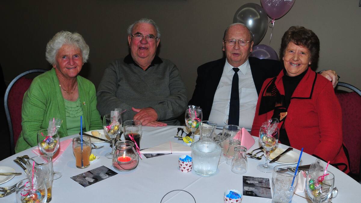 FITZPATRICK: Kathy and Carl Sharpe with Lyn and Rob Selwood. Photo: JUDE KEOGH