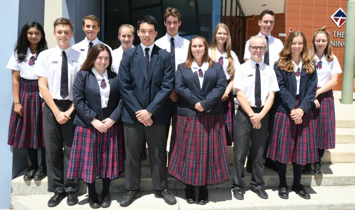 Photos of the school captains, vice-captains, sports house leaders and prefects