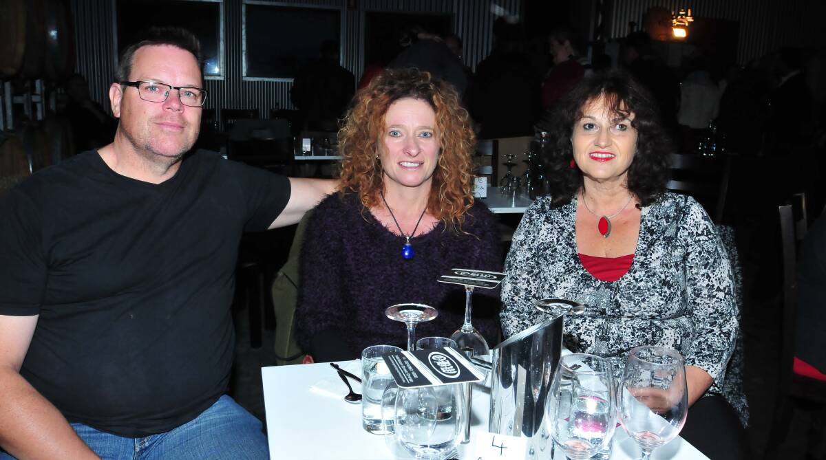 MOVIES: Geoff and Michelle Campbell and Donna Picker. Photo: JAIME PRIEST