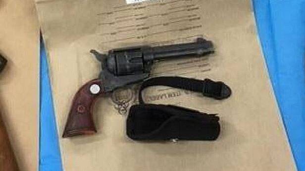 UNCOVERED: One of the 28 firearms police seized from a property in Eugowra, near Forbes, in central west NSW in April. Photo: NSW POLICE