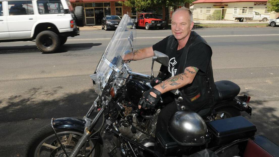 ORANGE: Ray Vanderby has spoken out about his decades of drug and alcohol abuse. He wants to raise awareness as part of the Black Dog Ride. Photo: STEVE GOSCH