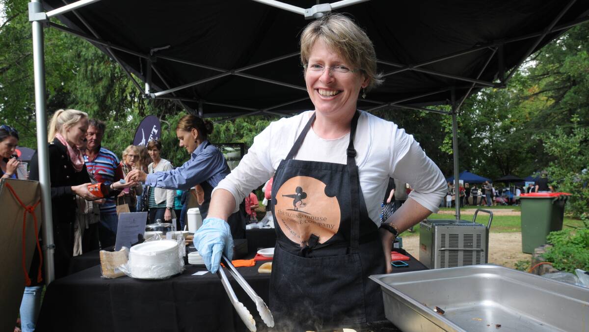 HAPPY CHEF: Rebecca Houlihan of Secand Mouse Cheese Company. Photo: STEVE GOSCH