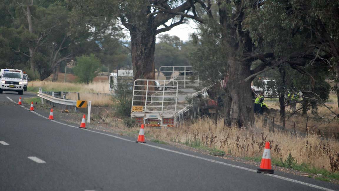ACCIDENT: Police and emergency services attended a fatal accident on the Mid Western Highway on Friday morning.