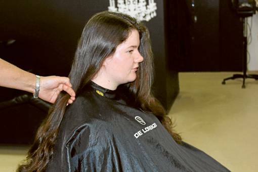 GRENFELL: Seventeen-year-old Emma Carney (pictured) and 15-year-old Chevorne Sparkes both donated their ponytails to Pantene Beautiful Lengths which, in partnership with the charity Look Good Feel Better, helps to provide free wigs to women who have lost their hair through cancer treatment.