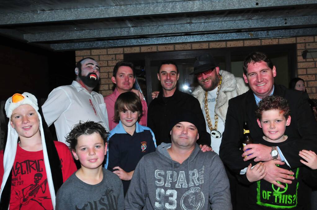 GOWER: Danile Marks, Cody Crouch, Shannon Crouch, Jason Ind and Charlie Smith with Shane Reed, Dean Roberts, Pete Gower, Jason Marks and Craig Smith. Photo: JAIME PRIEST